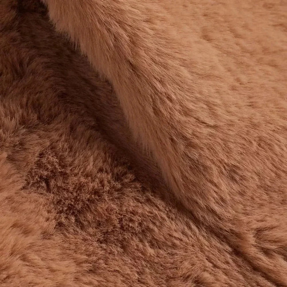 Express Faux Fur Coat Unisex Size Small in the Color Pecan Super Soft & Cozy - Picture 12 of 12